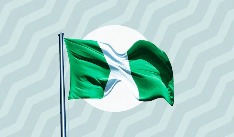 Nigerian flag for Independence Day